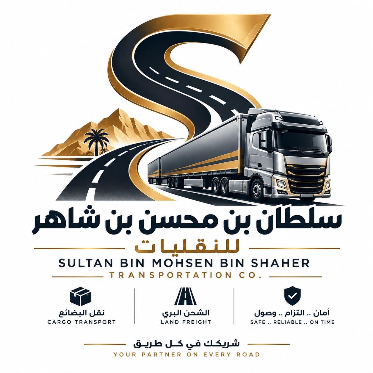 شعار شركة سلطان بن محسن للنقليات